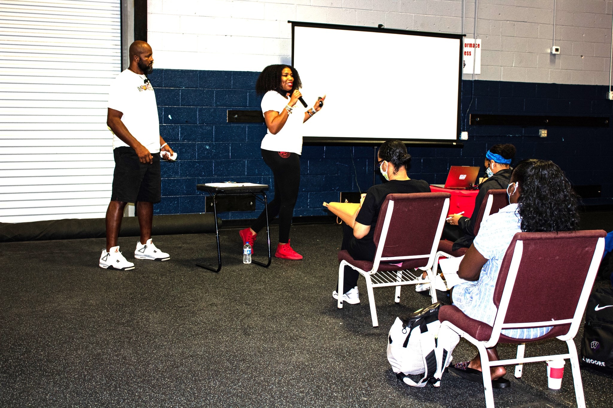 Dr. Z coaching an athlete family